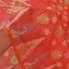 Sanskriti Vintage Pink Indian Sarees 100% Pure Silk Hand-Woven Sari Craft Sustainable Fabric