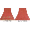 Sanskriti Vintage Pink Indian Sarees 100% Pure Silk Hand-Woven Sari Craft Sustainable Fabric