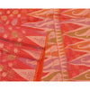 Sanskriti Vintage Pink Indian Sarees 100% Pure Silk Hand-Woven Sari Craft Sustainable Fabric