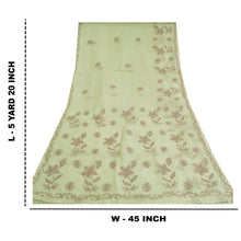 Load image into Gallery viewer, Sanskriti Vintage Sarees Pure Cotton Handmade Kantha &amp; Kota Doria Sari Fabric
