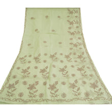 Load image into Gallery viewer, Sanskriti Vintage Sarees Pure Cotton Handmade Kantha &amp; Kota Doria Sari Fabric

