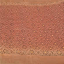 Load image into Gallery viewer, Sanskriti Vintage Brown Indian Sarees Pure Silk Hand-Woven Sari Craft Fabric
