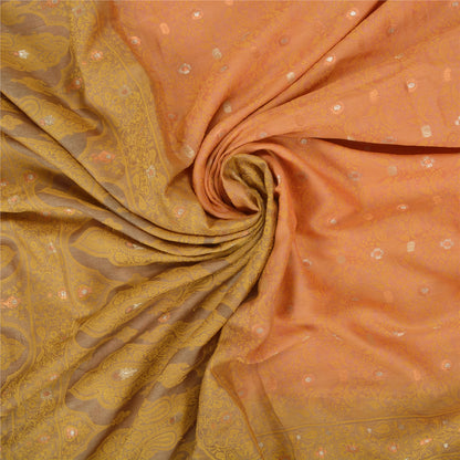Sanskriti Vintage Pink Sarees 100% Pure Silk Woven Premium Sari Craft Sustainable Fabric