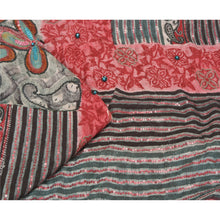 Load image into Gallery viewer, Sanskriti Vintage Indian Sarees Blend Georgette Hand Beaded Premium Sari Fabric
