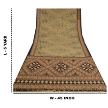 Load image into Gallery viewer, Sanskriti Vintage Indian Sarees Crepe Hand Embroidered Premium Sari Craft Fabric
