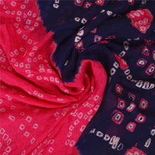 Load image into Gallery viewer, Sanskriti Vintage Purple Sarees Blend Silk Bandhani Woven Premium Sari Fabric
