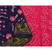 Load image into Gallery viewer, Sanskriti Vintage Purple Sarees Blend Silk Bandhani Woven Premium Sari Fabric
