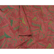 Load image into Gallery viewer, Sanskriti Vintage Pink Sarees 100% Pure Silk Hand Embroidered Sari Craft Fabric
