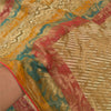 Sanskriti Vintage Indian Sarees Georgette Woven Premium Sari Craft 5 Yard Sustainable Fabric