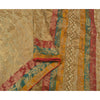 Sanskriti Vintage Indian Sarees Georgette Woven Premium Sari Craft 5 Yard Sustainable Fabric