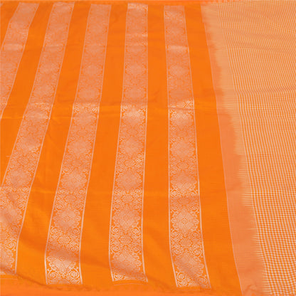 Sanskriti Vintage Yellow Indian Sarees Art Silk Woven Premium Sari Craft Sustainable Fabric