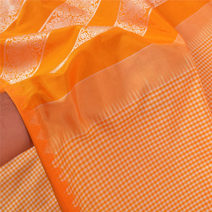 Sanskriti Vintage Yellow Indian Sarees Art Silk Woven Premium Sari Craft Sustainable Fabric