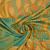 Sanskriti Vintage Green Sarees 100% Pure Silk Woven Premium Sari Craft Sustainable Fabric