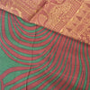 Sanskriti Vintage Dark Red Sarees 100% Pure Silk Woven Printed Sari Craft Sustainable Fabric