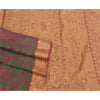 Sanskriti Vintage Dark Red Sarees 100% Pure Silk Woven Printed Sari Craft Sustainable Fabric