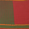 Sanskriti Vintage Dark Red Sarees Blend Cotton Woven Premium Sari Craft Sustainable Fabric