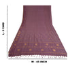 Санскритские винтажные фиолетовые сари из хлопка, ткань Zari Peacock Sari Craft Sustainable Fabric