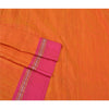 Sanskriti Vintage Orange Indian Sarees Art Silk Woven Premium Sari Craft Sustainable Fabric