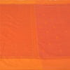 Sanskriti Vintage Orange Sarees Pure Silk Hand-Woven Premium Sari Craft Sustainable Fabric