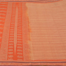 Load image into Gallery viewer, Sanskriti Vintage Peach Sarees 100% Pure Cotton Woven Premium Sari Craft Fabric
