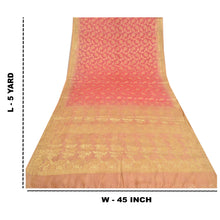 Load image into Gallery viewer, Sanskriti Vintage Sarees Indian Pink Hand Woven Pure Silk Sari 5yd Craft Fabric
