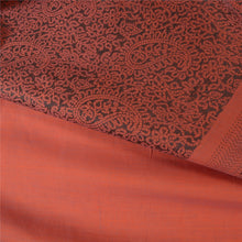 Load image into Gallery viewer, Sanskriti Vintage Coral Sarees 100% Pure Silk Woven Premium Sari Craft Fabric
