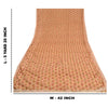 Sanskriti Vintage Peach Sarees Chiffon Embroidered Bagh Phulkari Sari Sustainable Fabric