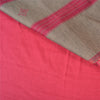 Санскритские винтажные розовые сари из смеси хлопка с ручной вышивкой из синдхи-сари, устойчивая ткань