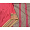 Санскритские винтажные розовые сари из смеси хлопка с ручной вышивкой из синдхи-сари, устойчивая ткань
