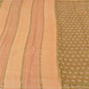 Sanskriti Vintage Green Indian Sarees Pure Silk Printed Woven Sari Craft Sustainable Fabric