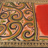 Sanskriti Vintage Dark Orange Sarees Pure Silk Printed Woven Sari Craft Sustainable Fabric