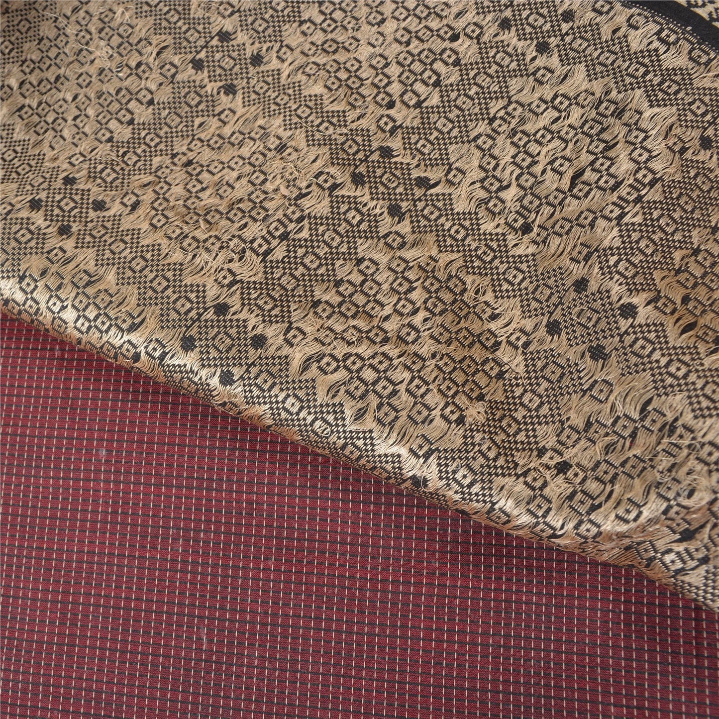 Sanskriti Vintage Brown Sarees Cotton Silk Woven Premium Sari Craft Sustainable Fabric