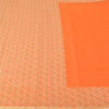 Sanskriti Vintage Orange Indian Sarees Art Silk Woven Premium Sari Craft Sustainable Fabric