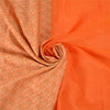 Sanskriti Vintage Orange Indian Sarees Art Silk Woven Premium Sari Craft Sustainable Fabric