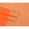 Sanskriti Vintage Orange Indian Sarees Art Silk Woven Premium Sari Craft Sustainable Fabric