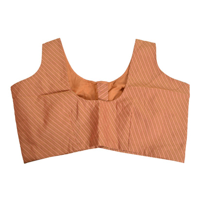 Sanskriti Vintage Pink Sarees Art Silk Woven Premium Sari Sustainable Fabric Stitched Blouse