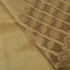 Sanskriti Vintage Olive Green Sarees Pure Silk Woven Premium Sari Craft Sustainable Fabric