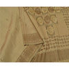 Sanskriti Vintage Olive Green Sarees Pure Silk Woven Premium Sari Craft Sustainable Fabric