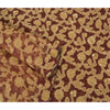 Sanskriti Vintage Dark Red Sarees Pure Organza Silk Handmade Woven Sari Sustainable Fabric