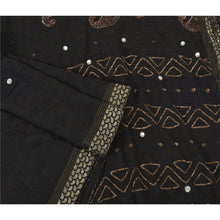 Load image into Gallery viewer, Sanskriti Vintage Sarees Pure Georgette Silk Hand Beaded Chikankari Sari Fabric
