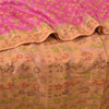 Sanskriti Vintage Pink Sarees 100% Pure Silk Woven Premium Sari Craft Sustainable Fabric