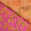 Sanskriti Vintage Pink Sarees 100% Pure Silk Woven Premium Sari Craft Sustainable Fabric