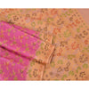 Sanskriti Vintage Pink Sarees 100% Pure Silk Woven Premium Sari Craft Sustainable Fabric