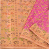 Sanskriti Vintage Pink Sarees 100% Pure Silk Woven Premium Sari Craft Sustainable Fabric