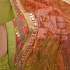 Sanskriti Vintage Sarees Art Silk Embroidered Woven Cultural Sari Craft Sustainable Fabric