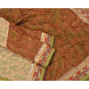 Sanskriti Vintage Sarees Art Silk Embroidered Woven Cultural Sari Craft Sustainable Fabric