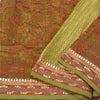 Sanskriti Vintage Sarees Art Silk Embroidered Woven Cultural Sari Craft Sustainable Fabric