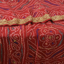 Load image into Gallery viewer, Sanskriti Vintage Bollywood Sarees 100% Pure Georgette Silk Bandhani Sari Fabric
