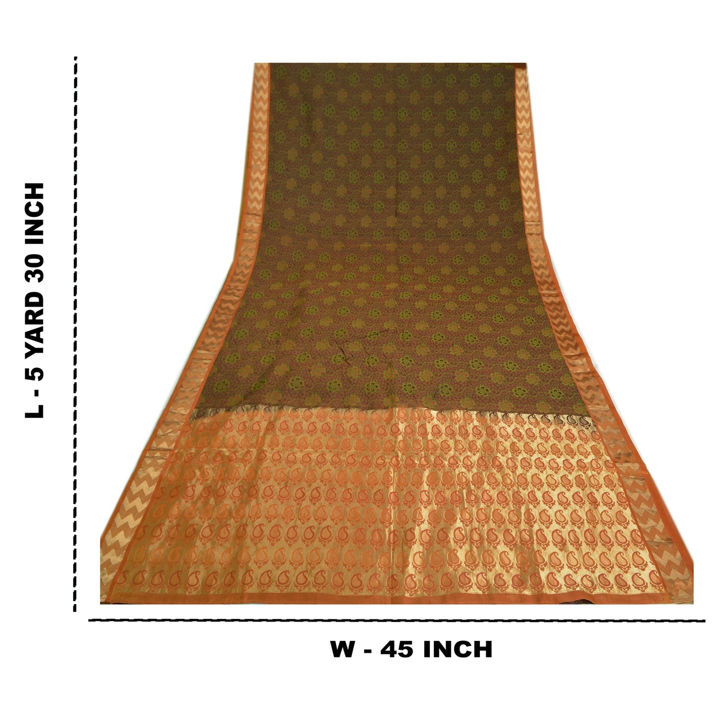 Sanskriti Vintage Dark Red Sarees 100% Pure Silk Woven Premium Sari Craft Sustainable Fabric