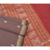 Sanskriti Vintage Purple Sarees Blend Cotton Hand-Woven Premium Sari Sustainable Fabric